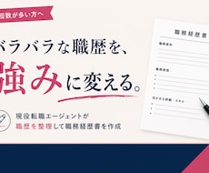転職回数が多い方の職務経歴書を作成します イメージ1