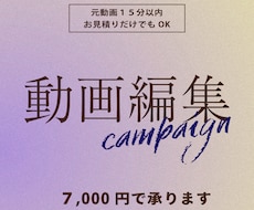 まじめで丁寧に動画編集いたします イメージ1