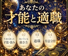 西洋占星術の根拠に基づく才能と適職を詳しく占います イメージ1