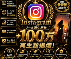 Instagramリール＋100万回増やします イメージ1