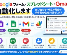 Googleフォーム・スプレッドシート自動化します イメージ1