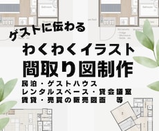 おしゃれなイラスト間取り図を制作します 雰囲気伝わるおしゃれなイラスト間取り図