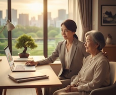 仕事と介護の両立を支援し、介護離職を防止します 親の介護を理由に仕事を続けるのが困難な方を支援します。