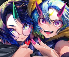 ビビットカラーカッコ可愛い女の子イラストを描きます イメージ1