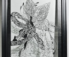 独創的❓抽象的❓な切り絵を切ります イメージ1
