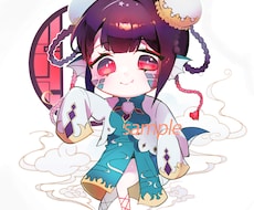 背景付き・可愛いデフォルメイラストお描きします 貴方の「個性」や「好き」をオリジナルキャラクターに！