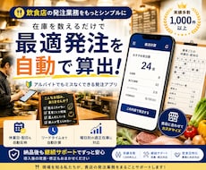 飲食店の発注業務を非属人化するアプリを作ります 毎日の発注業務をアルバイトでもできるように