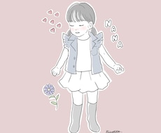 赤ちゃん、カップル、ファミリーの似顔絵描きます イメージ1
