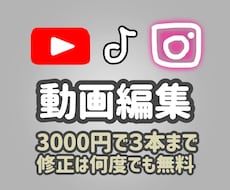 YouTube、TikTokなど動画制作します