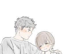 カップル/ウエディングイラストかきます 可愛くペアで使えるイラストです。あわくゆるく