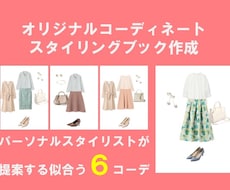 ファッションスタイリングブックを作成します プロのスタイリストがあなたに似合う6コーディネートを提案！