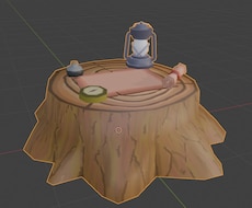 ゲーム用低負荷小物プロップを制作します