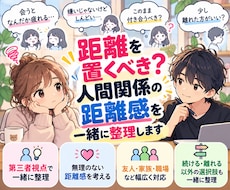 距離を置くべき？人間関係の距離感を一緒に整理します イメージ1