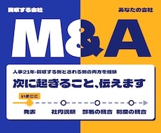 会社がM&A買収される方へ｜次に起きること伝えます 人事21年・被買収側の内側を知る経験者が対応