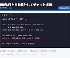 定期レポート自動生成を作ります イメージ1