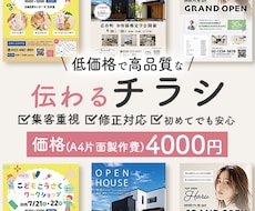 低価格で高品質なチラシを制作します イメージ1