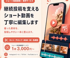 継続投稿を支えるショート動画を丁寧に編集します イメージ1