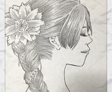 SNS、LINEの手描き風アイコン描きます
