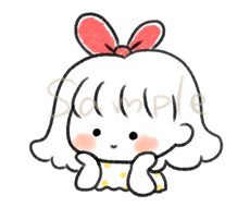 ゆるすぎるイラスト作成します ︎✿ おまけに少し/3色でシンプル仕上げ