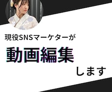 SNSマーケターが動画編集いたします イメージ1