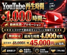 YouTubeの再生時間を拡散・増加させます イメージ1