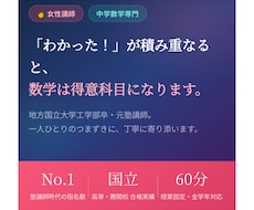 リケジョ／なぜ？からわかる中学数学を教えます イメージ1