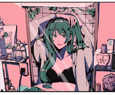 歌ってみた、オリジナル曲動画サムネイル描きます 動画の顔となるイラスト描きます！