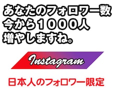 インスタ日本人フォロワー＋100人超増やします ★100%日本人アカウント★30日補填保証