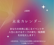 あなたの未来カレンダー作成します イメージ1