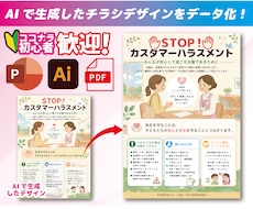 AIで作成したチラシを、印刷入稿データ化します イメージ1