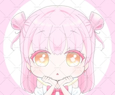 きゅるんポーズの女の子アイコンを制作します イメージ1