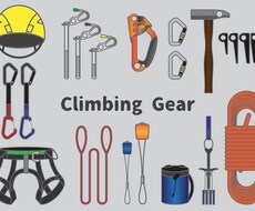 登山、クライミング関連のイラスト作成します イメージ1