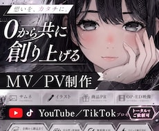 独自性の高い【PV／MV】お好みの通りに制作します SNS紹介プロモーション付き ／ 素材「０」からでも制作OK