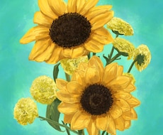 思い出のお花、植物をイラスト化します イメージ1