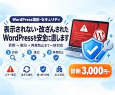 WordPressのエラー・改ざんを安全に直します イメージ1