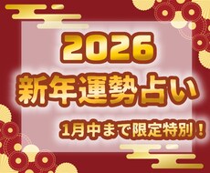1月限定！2026年の運勢占います タロットで総合運などまたはお悩みがどうなるか占います