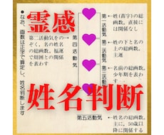霊感姓名判断⭐︎あなたの暗示を解放し改善します イメージ1