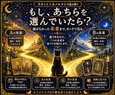 迷う二つの道、その先の未来を深く読み解きます イメージ1