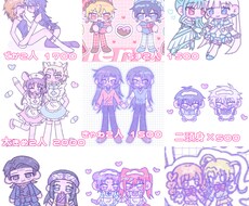 かわいいデフォルメイラストお描きします イメージ1
