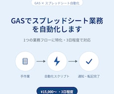 GASでスプレッドシート業務を自動化します イメージ1