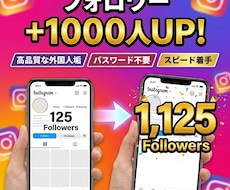 インスタの外国人フォロワーを1000人増加させます イメージ1