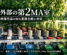 映像作品のMA業務全般を外部MA室として承ります イメージ1