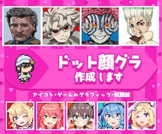 ドット絵で顔グラフィック制作します イメージ1