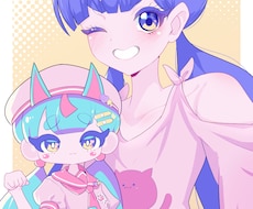 かわいい人物キャラを描きます アイコンやサムネイルなどをご希望の方に
