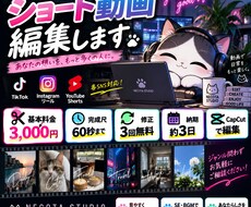 ショート動画を見やすく魅力的に編集します イメージ1