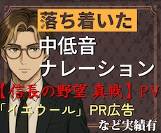 落ち着いた中低音ナレーションを届けます サンプル音声にも対応！企業VP、Web広告などにおすすめ