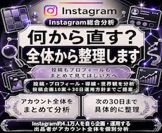 Instagramを総合分析し改善策をご提案します 投稿企画10案・30日運用方針までPDFで徹底提案