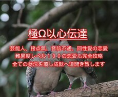 光が見えない今日を＜光り輝く明日＞に反転させます ＜極Ω以心伝達＞で攻略ＬＶ１００の恋愛もコンプリート(^^)
