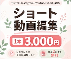 素材とご希望をもとに縦型ショート動画を編集します イメージ1