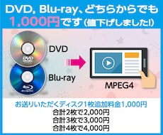 DVD/BDよりMP4変換（同一料金）します イメージ1